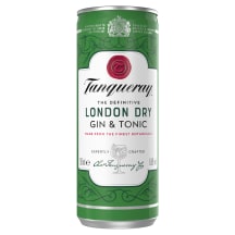 Alkoholinis kokteilis TANQUERAY LONDON DRY GIN&TONIC, 6,5 %, 250 ml