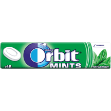 Becukriai mėtų skonio ledinukai su saldikliais ORBIT, 16 vnt, 28 g