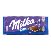 Pieninis šokoladas su oreo sausainių gabaliukais MILKA, 100 g