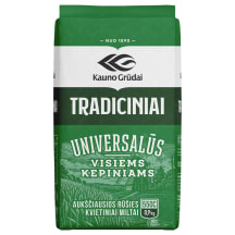 Kvietiniai TRADICINIAI miltai KAUNO GRŪDAI, 0,9 kg