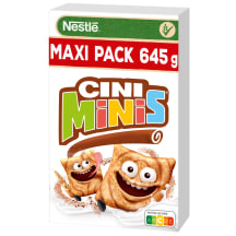Cinamono skonio pusryčių dribsniai su vitaminais ir geležimi NESTLE CINI MINIS, 645 g