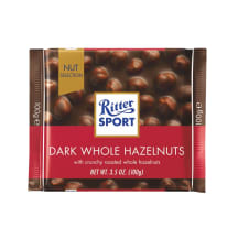 Tamsusis šokoladas su neskaldytais riešutais, RITTER SPORT, 100 g