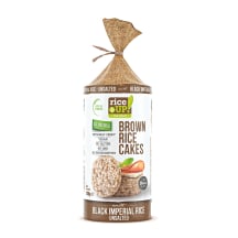 Rudųjų ryžių trapučiai su juodaisiais ryžiais, be druskos RICE UP, 120 g
