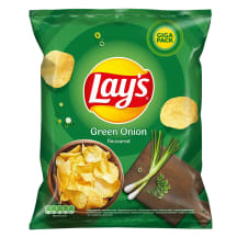 Žaliujų svogūnėlių skonio bulvių traškučiai LAY'S, 250 g