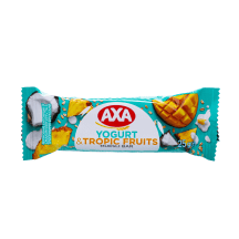 Dribsnių batonėlis su jogurtu ir tropiniai vaisiais AXA, 25 g