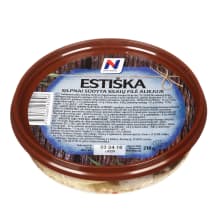 ESTIŠKA silpnai sūdyta silkių filė aliejuje NORVELITA, 210 g