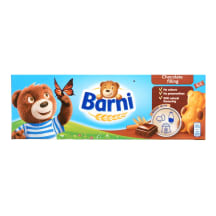Biskvitiniai pyragaičiai su šokolado įdaru BARNI, 150 g