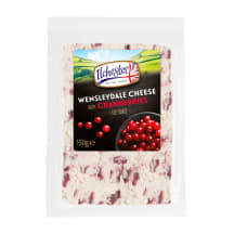 Sūris su spanguolėmis WENSLEYDALE ILCHESTER, 42% rieb. s. m., 150 g