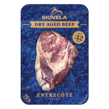 Sausai brandintas jautienos antrekotas BIOVELA, 220 g