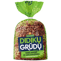 DIDIKŲ grūdų tamsi ruginė duona su saulėgrąžų sėklomis LIETUVOS KEPĖJAS, 390 g
