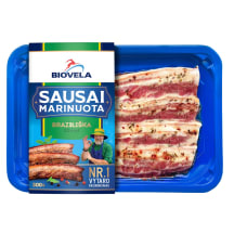 Sausai marinuoti BRAZILIŠKI kiaulienos šoninės kepsneliai BIOVELA, 300 g