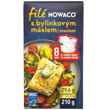 Šaldytos žuvies filė porcijos su žolelių sviestu NOWACO, 210 g, MSC