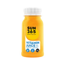 Šviežios vaisių sultys su imbieru ir pridėtiniais vitaminais ir mineralais MANDARIN PINEAPPLE SUN365, 125 ml