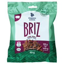 Vytintos terijaki ir mėlynių skonio kiaulienos juostelės BRIZ, a. r., 50 g