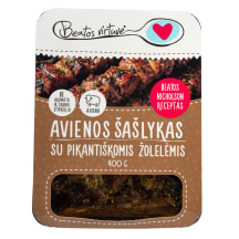 BEATOS VIRTUVĖS avienos šašlykas su pikantiškomis žolelėmis, 400 g