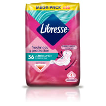 Higieniniai paketai su sparneliais LIBRESSE ULTRA Long WING, 36 vnt