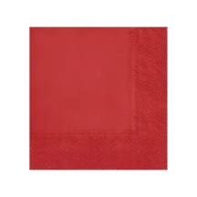 Servetėlės PAW Unicolor 33x33cm, 3-sluoksnių, 33x33cm, 20vnt, raudona