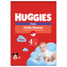 Sauskelnės-kelnaitės HUGGIES BOY (S4) 9-14 kg, 72 vnt.