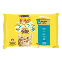 Ėdalas katėms Friskies žuvies konservai padaže 4x85g