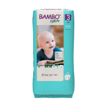 EKO sauskelnės BAMBO NATURE 3 4-8 kg, 52 vnt.