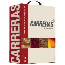 Raudonasis sausas vynas CARRERAS TEMPRANILLO, 12 %, 3 l