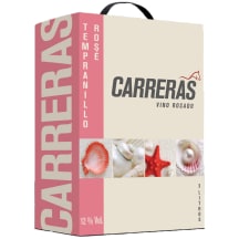 Rausvasis sausas vynas CARRERAS TEMPRANILLO, 12 %, 3 l