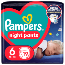 Sauskelnės PAMPERS NIGHT  PANTS VP S6 19vnt