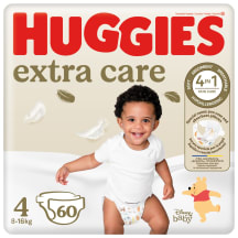 Sauskelnės HUGGIES EXTRA CARE 4, 8-16 kg, 60 vnt.