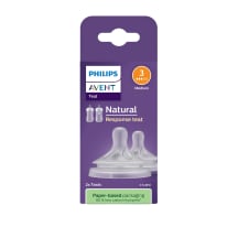 Kūdikių buteliukų silikoniniai žindukai PHILIPS AVENT NATURAL RESPONSE, 1 m+, 2 vnt