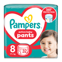 Sauskelnės PAMPERS PANTS JUMBO PACK S8, 32 vnt