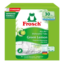 Indaplovių tabletės FROSCH ALL IN 1 LIME, 30 vnt