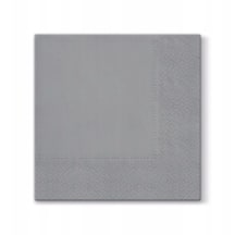 Servetėlės PAW Unicolor 33x33cm, 3-sluoksnių, 33x33cm, 20vnt, pilka