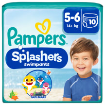 Maudymosi sauskelnės PAMPERS S5 - 6, 14+ kg, 10 vnt.