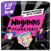 Nakt. sauskelnės NINJAMAS HEART, S8, 9 vnt.