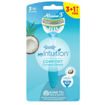 Moteriškas vienkartinis skustuvas WS XTREME3 COCONUT, 4 vnt