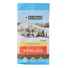 Sausas kačių ėdalas NUTRIBALANCE, suaugusioms, sterilizuotoms katėms, 1,5 kg