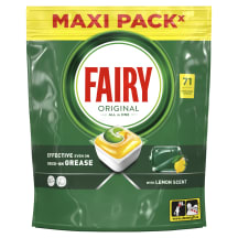 Indų plovimo kapsulės FAIRY ALL IN ONE LEMON, 71 vnt.
