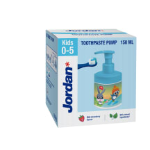 Dantų pasta JORDAN su dozatoriumi, vaikams iki 5 metų, 150 ml