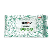 Drėgnos servetėlės BRITTON, 56 vnt