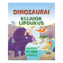 Spalvinimo knyga DINOZAURAI. KLIJUOK LIPDUKUS