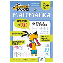 Spalvinimo knyga ŠUNIUKAS MOKAS. MATEMATIKA NUO 6 METŲ