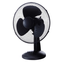 Stal. ventiliatorius, juodas, 30cm, 40W, SS26