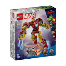 Konstruktorius LEGO geležinio žmogaus robotas prieš ALTRONĄ 76307