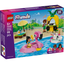 Konstruktorius LEGO Vienaragio Ir Flamingo Baseino Vakarėlis 42658