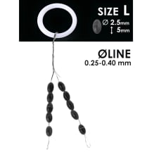 Silikon. stoperis SALMO RUBBER BERREL L