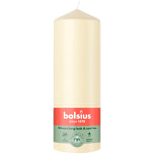 Žvakė Bolsius cilindrinė dramblio kaulo spalvos 200/68mm
