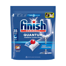Indaplovių indų ploviklio kapsulės FINISH POWERBALL QUANTUM ALL IN 1, 35 vnt