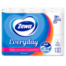 Tualetinis popierius ZEWA EVERYDAY, 12 ritinėlių