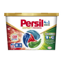 Skalbimo kapsulės PERSIL DISCS STAIN REMOVAL, 23 skalb., 391 g