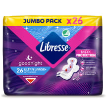 Higieniniai įklotai LIBRESSE ULTRA NIGHT, 26 vnt.